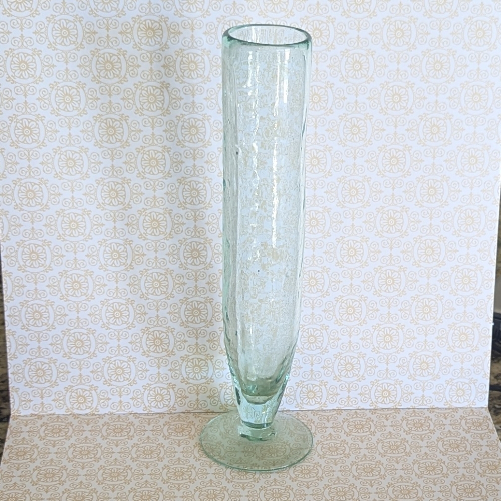 KALALOU Tall Green-Tone Recycled Champagne Flute